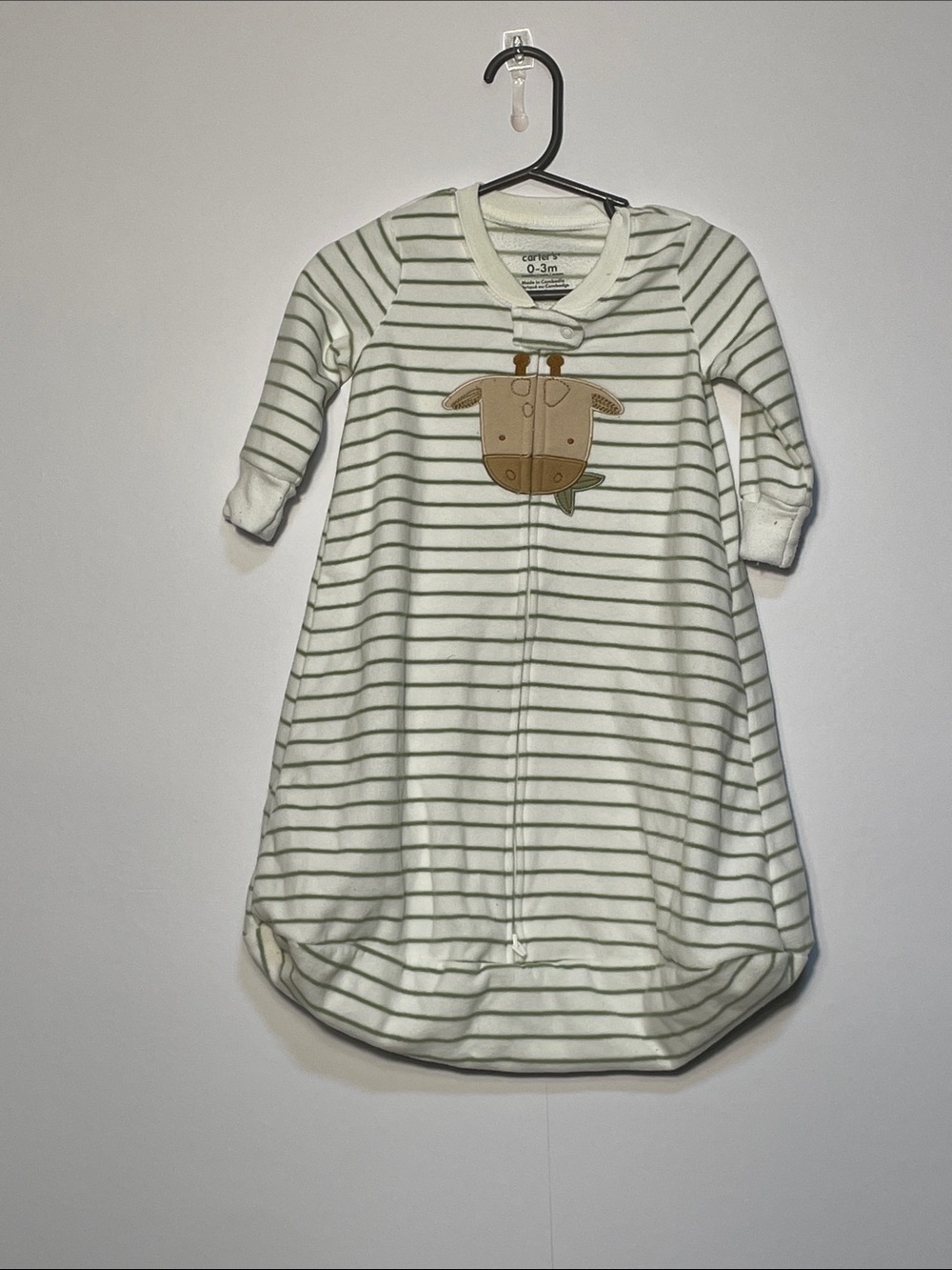 Striped cow sleep sack